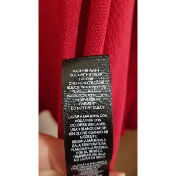 Chico's Women's Size 1 Princess Pleat Red Travelers Cardigan - Picture 7 of 9